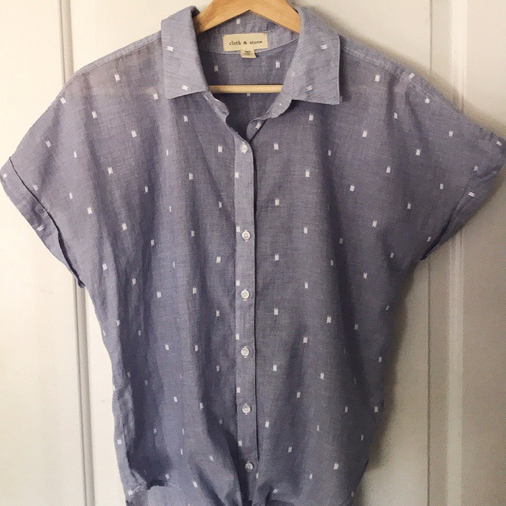 Cloth & Stone Front Tie Button Down
